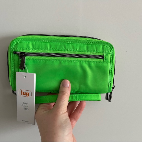 NWT splits XL lug wallet lime green - Picture 7 of 7
